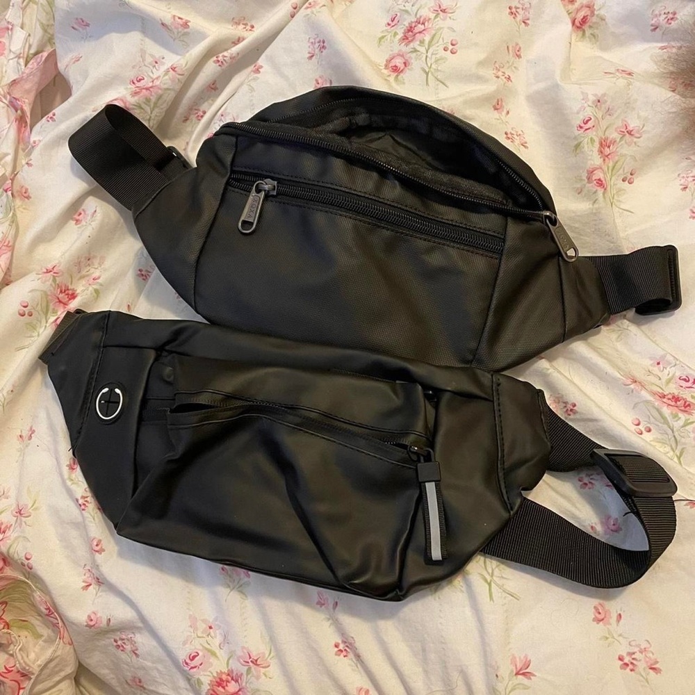 black fanny pack bundle set